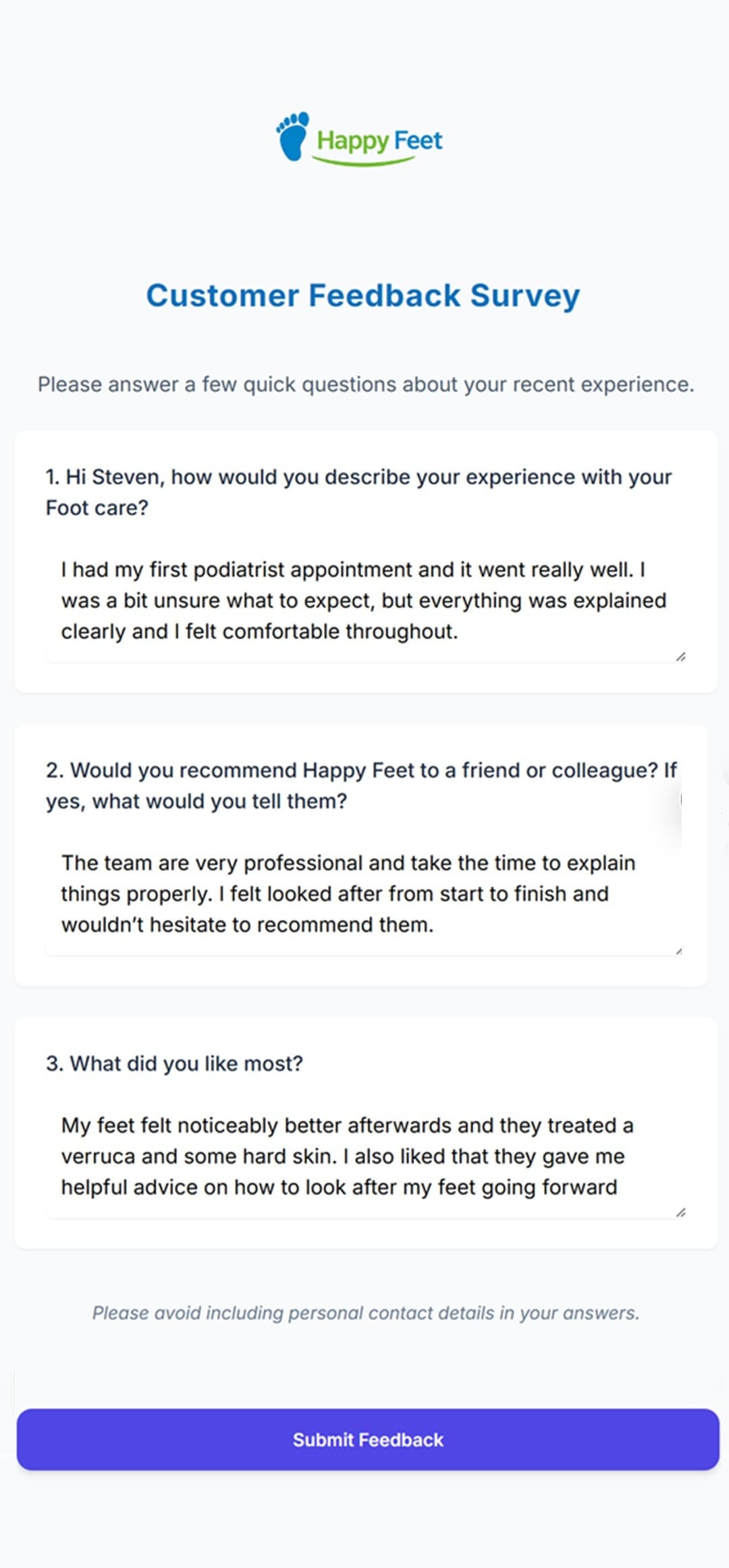 Email Survey Placeholder